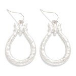 Wholesale hammered Metal Door Knocker Drop Earrings L