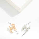 Wholesale metal Twisted Hoop Earrings D