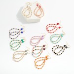 Wholesale beaded Teardrop Earrings Plus Cross Detail L