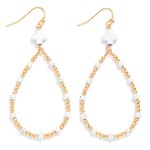 Wholesale beaded Teardrop Earrings Plus Cross Detail L