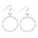 Wholesale chain Link Hoop Plus Cross Drop Earrings L