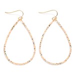 Wholesale seed Beaded Teardrop Hoop Drop Earring L