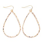 Wholesale seed Beaded Teardrop Hoop Drop Earring L