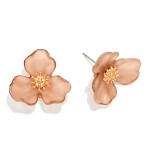 Wholesale acetate Flower Stud Earrings L