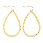 Wholesale tube Beaded Teardrop Drop Earrings Metal Stations L