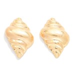 Wholesale metal Shell Post Drop Earrings L