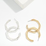 Wholesale layered Metal Octagon Hoop Earrings D