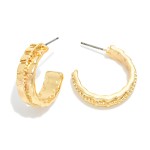 Wholesale scaled Metal Hoop Earrings D