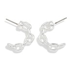 Wholesale metal Chain Link Half Hoop Earrings L