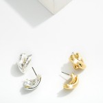 Wholesale layered Metal Post Drop Earrings L