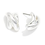 Wholesale layered Metal Post Drop Earrings L