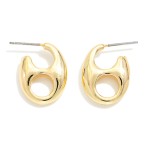 Wholesale metal Pig Nose Link Post Drop Earrings L
