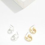 Wholesale metal Pig Nose Link Post Drop Earrings L