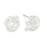 Wholesale metal Knot Drop Earrings D