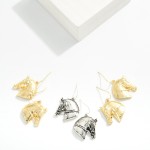 Wholesale metal Horse Drop Earrings L