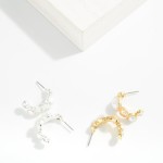 Wholesale rhinestone Pearl Hoop Earrings D