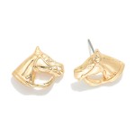 Wholesale metal Horse Post Drop Earring L