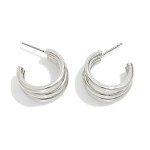 Wholesale metal Triple Hoop Earrings D