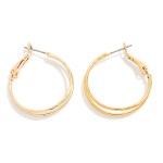Wholesale layered Metal Hoop Earrings D