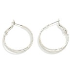 Wholesale layered Metal Hoop Earrings D