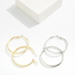 Wholesale layered Metal Hoop Earring Drops D