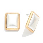 Wholesale metal Two Squared Border Pendant L