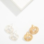 Wholesale metal Post Drop Door Knocker Earrings L