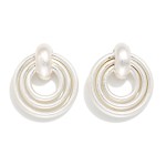 Wholesale metal Post Drop Door Knocker Earrings L