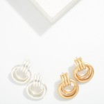 Wholesale metal Post Drop Door Knocker Earring L