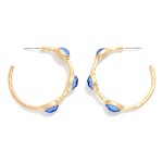 Wholesale metal Hoop Drop Earring Glitter Acetate Oval Stations D