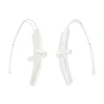 Wholesale metal Cross Drop Earrings L Brass Jewelry