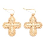 Wholesale textured Metal Rounded Cross Metal Studded Edges L