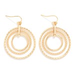 Wholesale nesting Metal Hoops Drop Earrings L