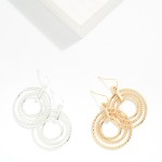 Wholesale nesting Metal Hoops Drop Earrings L