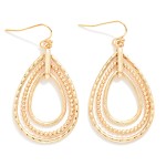 Wholesale nesting Metal Teardrop Drop Earrings L