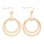 Wholesale nesting Metal Hoops Drop Earrings L
