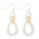 Wholesale metal Link Teardrop Earrings Bubble Link Detail L