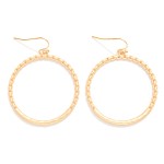 Wholesale chain Link Circle Post Drop Earring L
