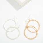 Wholesale chain Link Circle Post Drop Earring L