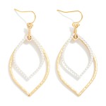 Wholesale nesting Metal Navette Drop Earrings L