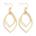 Wholesale nesting Metal Navette Drop Earrings L