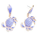 Wholesale metal Acetate Crab Drop Earring L