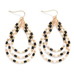 Wholesale nesting Heishi Bead Teardrops Drop Earrings L