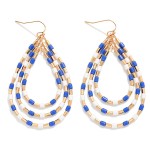 Wholesale nesting Heishi Bead Teardrops Drop Earrings L