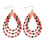Wholesale nesting Heishi Bead Teardrops Drop Earrings L
