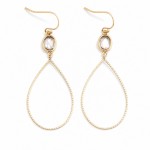 Wholesale metal Teardrop Glass Crystal Drop Earrings L