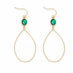 Wholesale metal Teardrop Glass Crystal Drop Earrings L