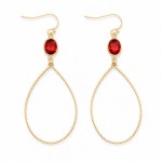 Wholesale metal Teardrop Glass Crystal Drop Earrings L