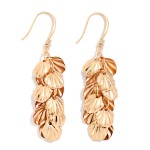 Wholesale linked Metal Shell Chandelier Drop Earrings L