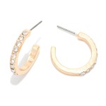 Wholesale rhinestone Hoop Earrings D